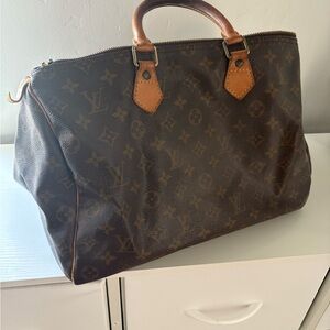 Louis Vuitton Classic Monogram Duffel in Brown and Tan